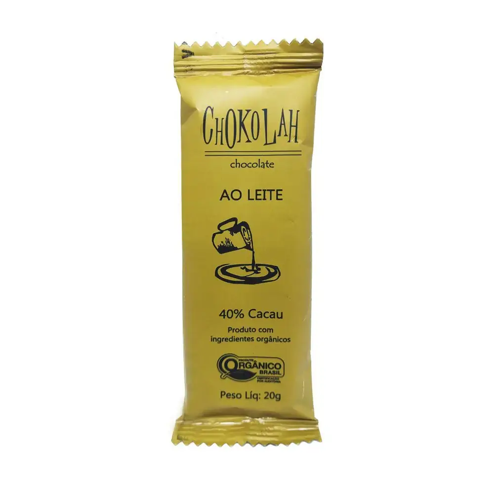 Chokolah Amargo Ao Leite 20g Chokolah