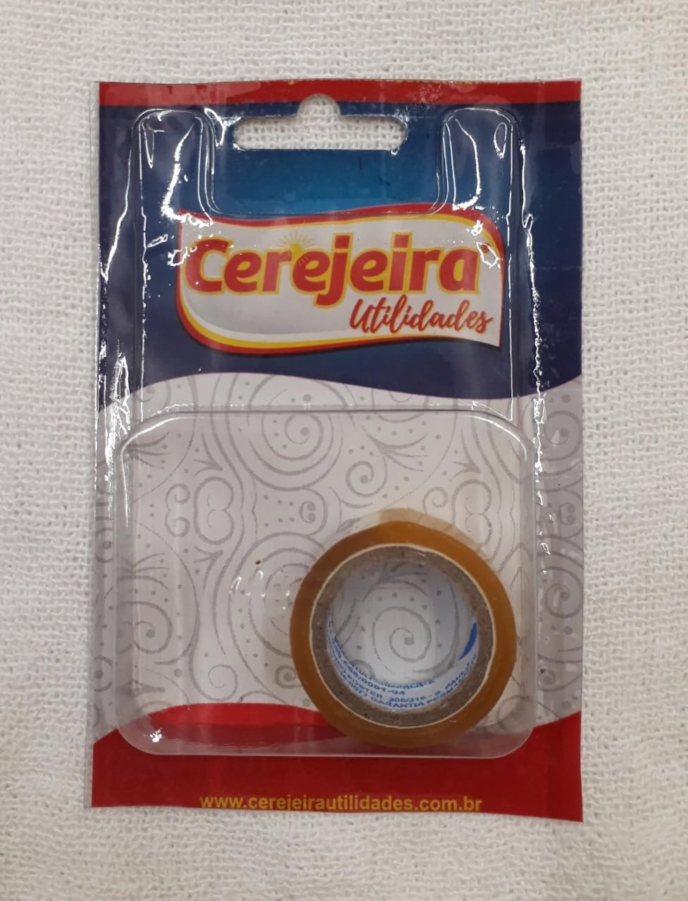 Fita Durex 10mts Cerejeira