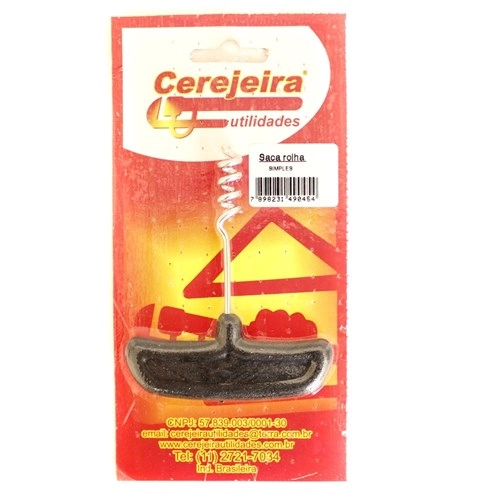 Sacarrolha Cerejeira Cabo Plastico