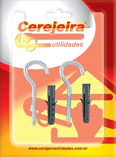 Gancho Cerejeira C/bucha N8 C/2