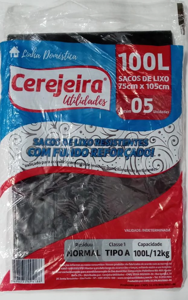 Saco Lixo Cerejeira 100l C/5