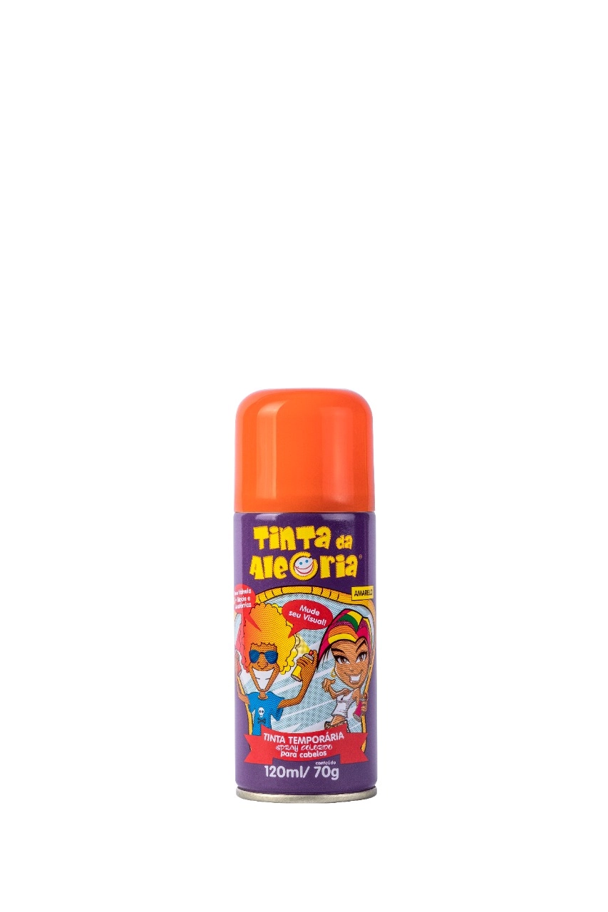 Tinta Spray P/cabelo Alegria Laranja