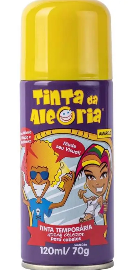 Feirao Verde/amar Tinta Cabelo Amarelo Un