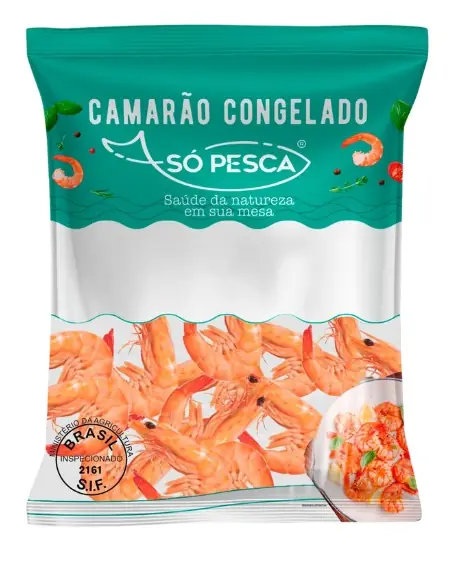 Camarao So Pesca Inteiro Rosa 200g