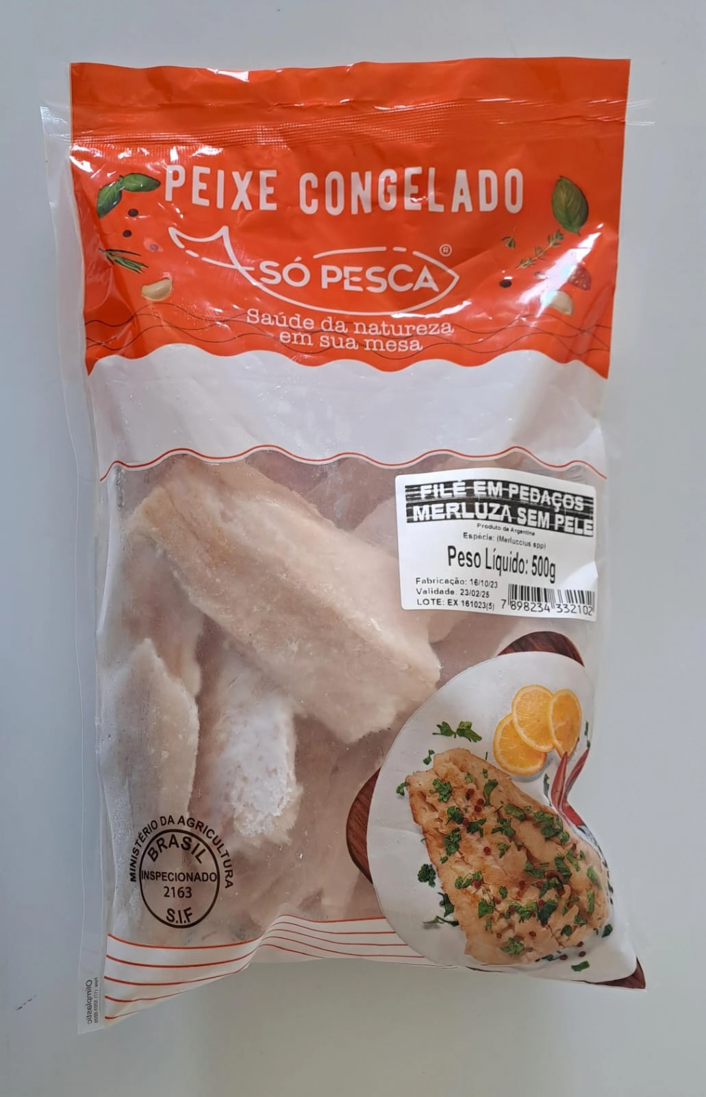 Peixe Merluza So Pesca Pedaco 500 G