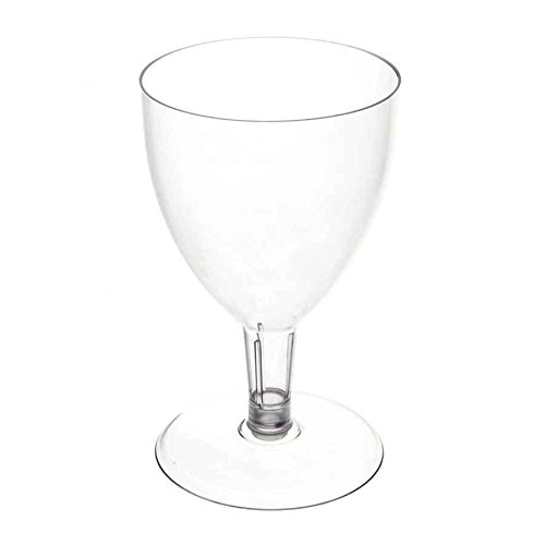 Taça De Acrílico Para Vinho Cristal De 170ml Com 5 Unidades