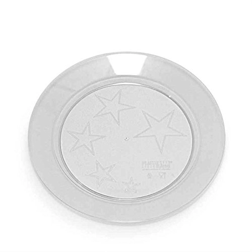 Prato De Acrílico Pic ø 21cm Cristal Com 10 Unidades