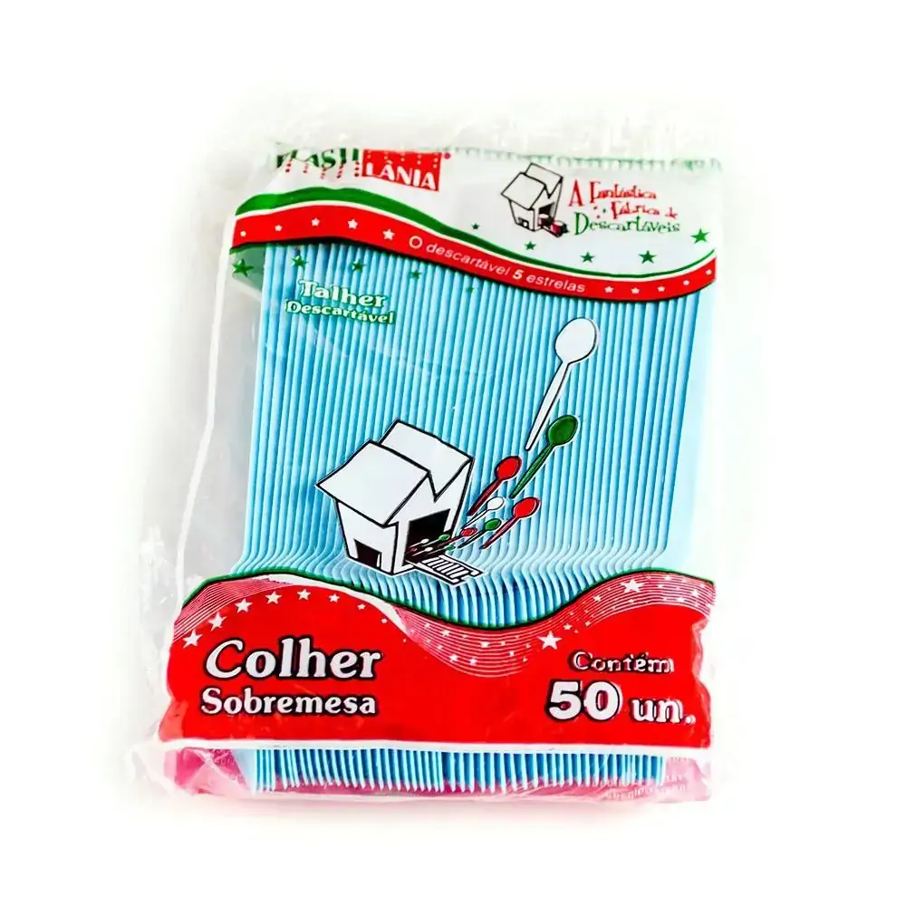 Colher Descartavel Platilania Branca C/50