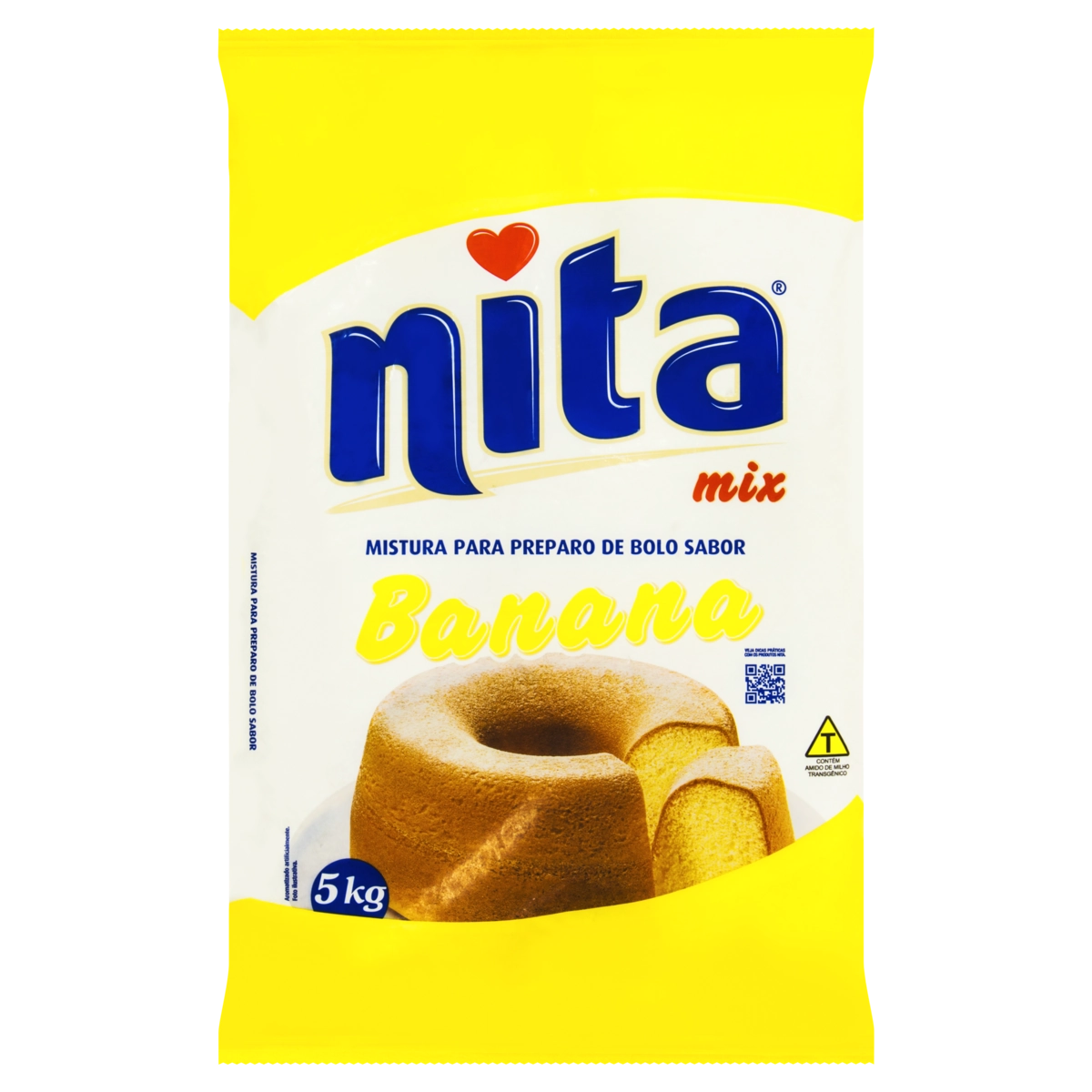 Mistura Para Bolo Banana Nita Mix Pacote 5kg