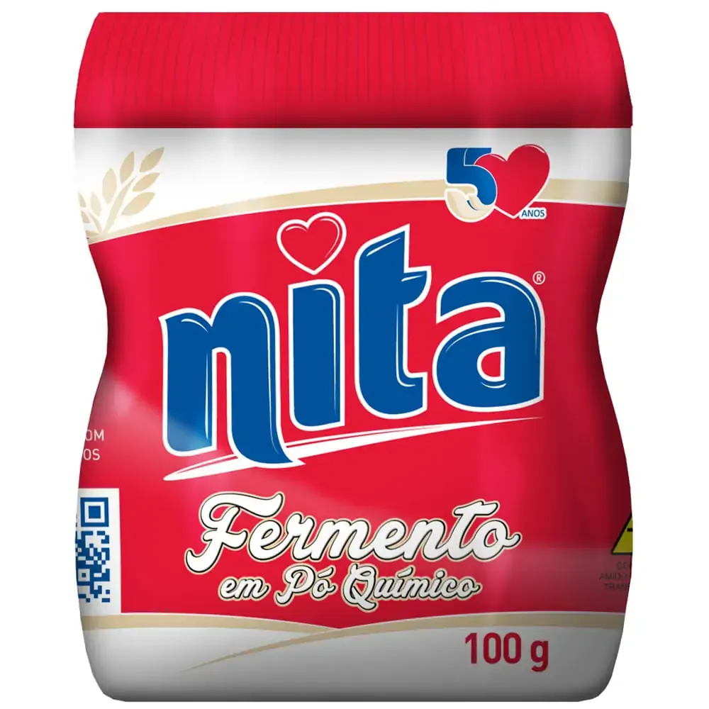 Fermento Químico Pó Nita Frasco 100g