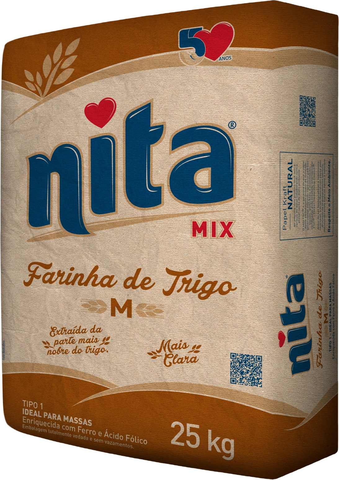 Farinha Trigo Nita M 25kg Saco