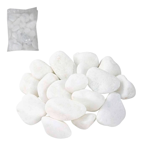 Pedra Decorativa Flora 800g Branca