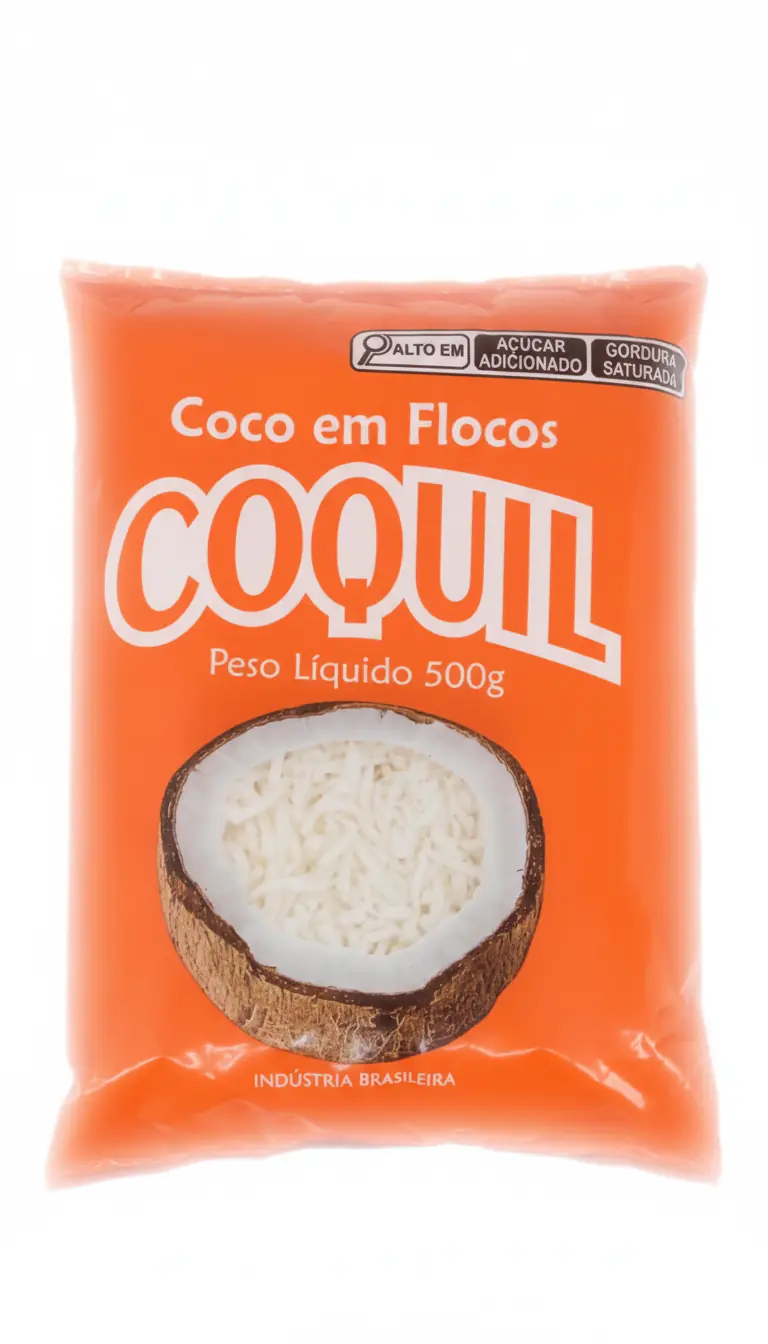 Coco Ralado Coquil Desid Em Flocos 500grs