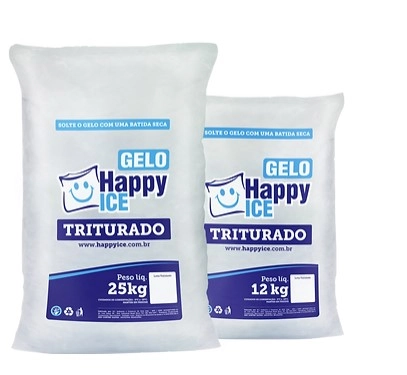 Gelo Happy Ice 12kg Triturado