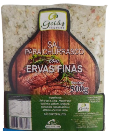 Sal Goias Tempero 500g Churrasco Ervas Finas