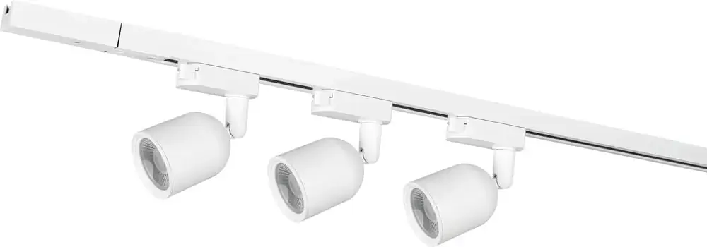 Kit Trilho Led Branca Com 3 Spots Elegance Avant 7w 3000k Luz