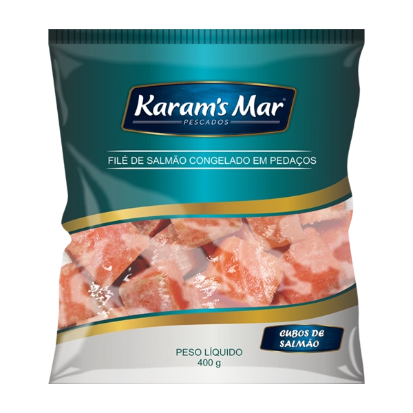 Cubos De Filé De Salmão Karam S Mar 400g