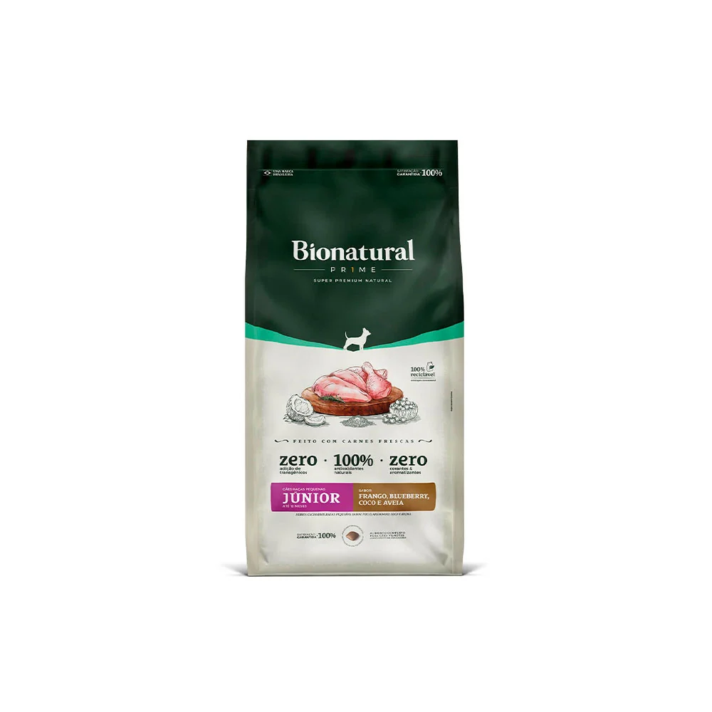 Bionatural Prime Filhote Rp 15kg Frango Blueberry