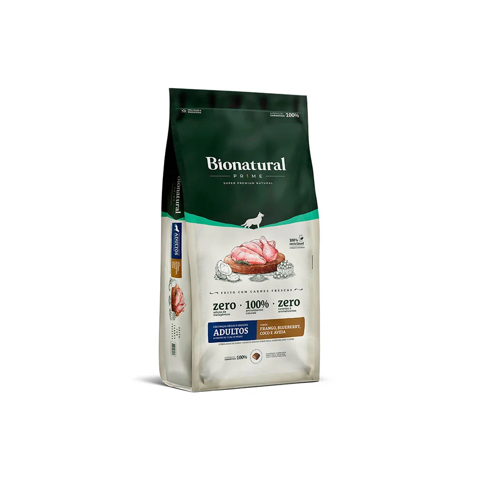 Bionatural Prime Cast/light Rp 10,1kg Frango Blueberry