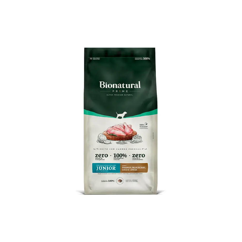 Bionatural Prime Filhote 2,5kg Frango Blueberry