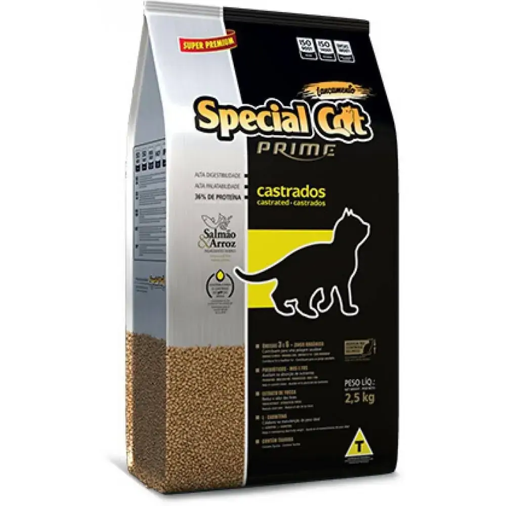 Racao Special Cat Prime Castrados 2,5 Kg