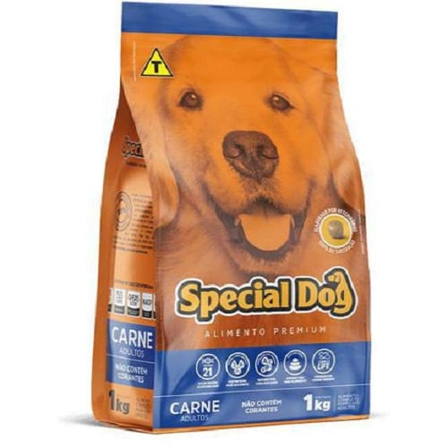 Alimento Para Cães Adultos Carne Special Dog Pacote 1kg