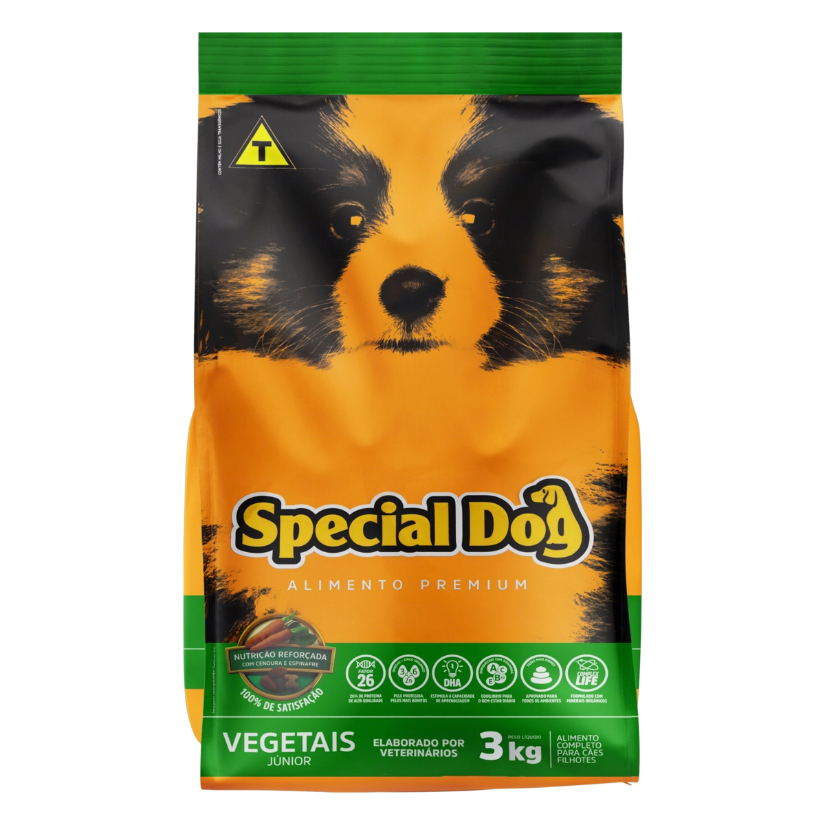 Alimento Para Cães Filhotes Vegetais Special Dog Pacote 3kg