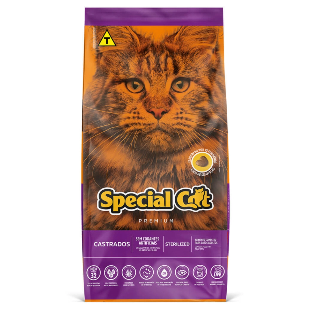 Alimento Para Gatos Castrados Adultos Special Cat Pacote 3kg