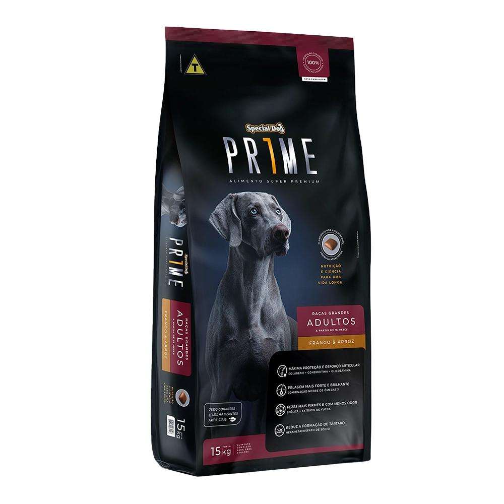 Ração Special Dog Prime Cães Adultos Raças Grandes 15kg