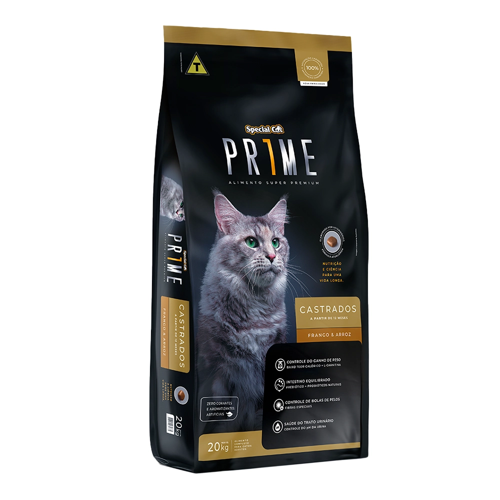 Special Cat Prime Castrados Frango E Arroz 20kg
