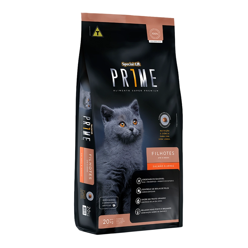 Special Cat Prime Filhotes Salmao E Arroz 20kg