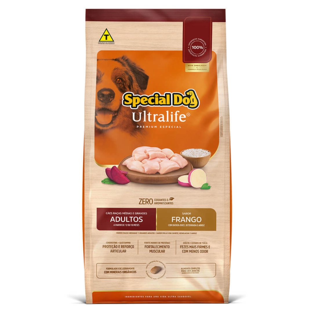 Special Dog Ultralife Ad Rac. Md E Gd Frango 3kg