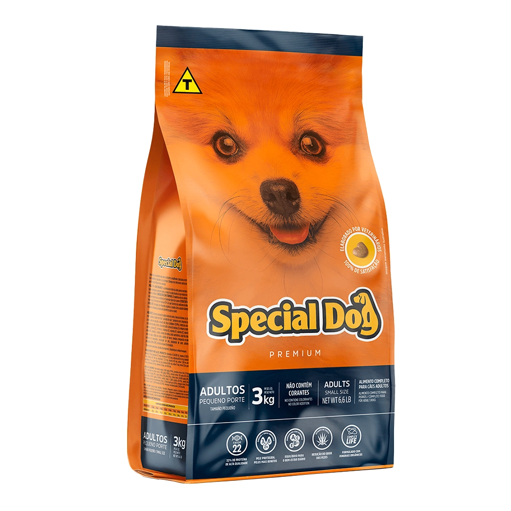 Alimento Para Cães Adultos Raças Pequeno Porte Special Dog Pacote 3kg