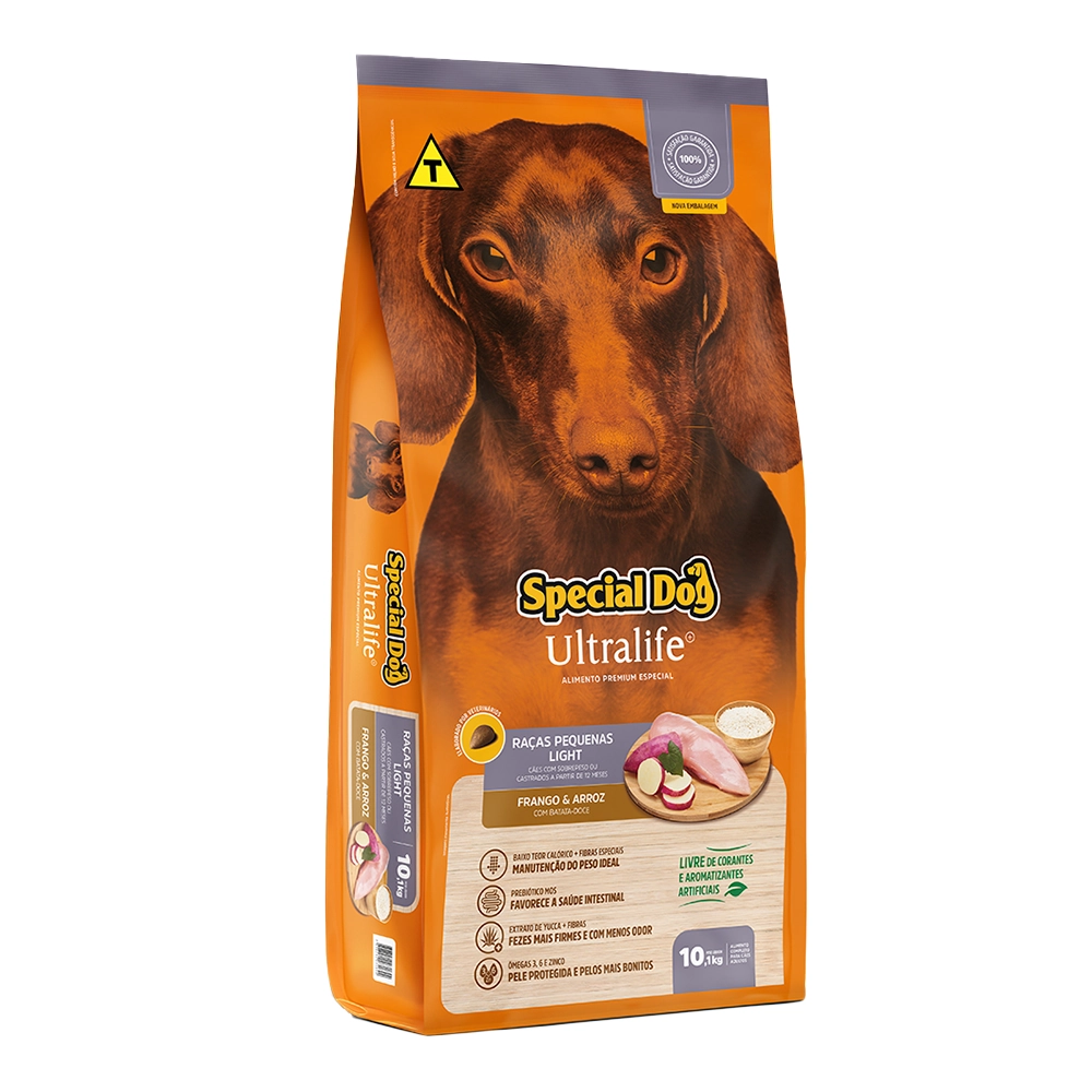 Special Dog Ultralife Light Rac. Pq Frango 10,1 Kg
