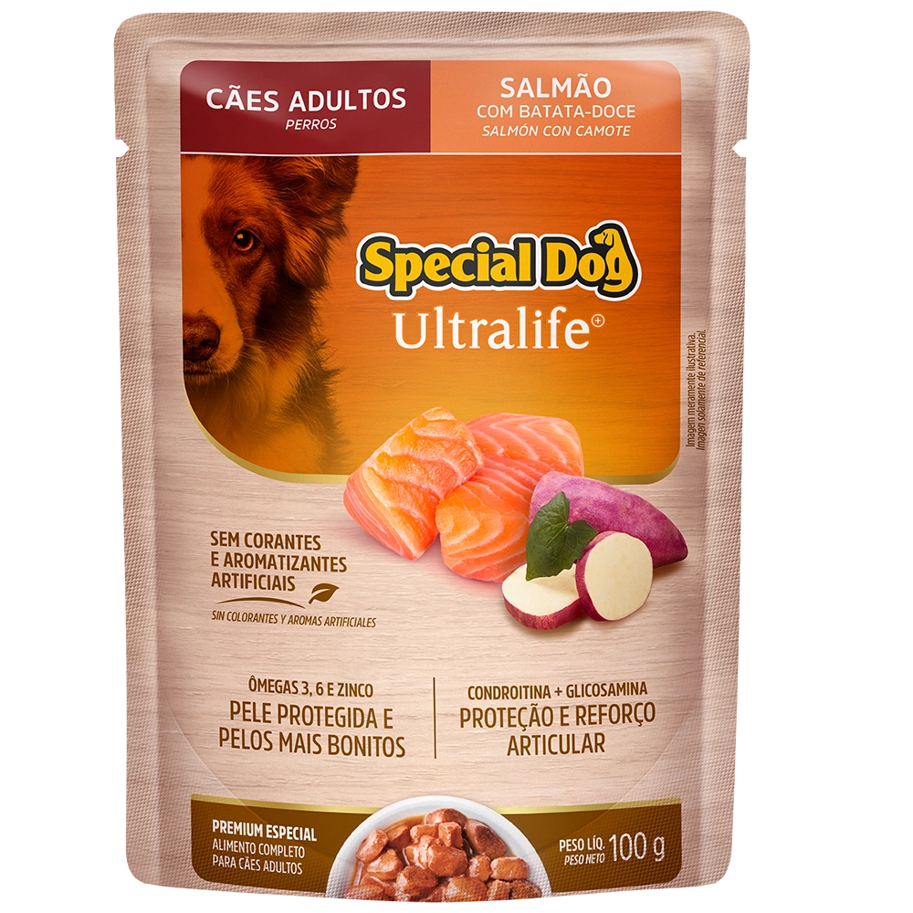 Special Dog Ultralife Sache Adultos Salmao100g