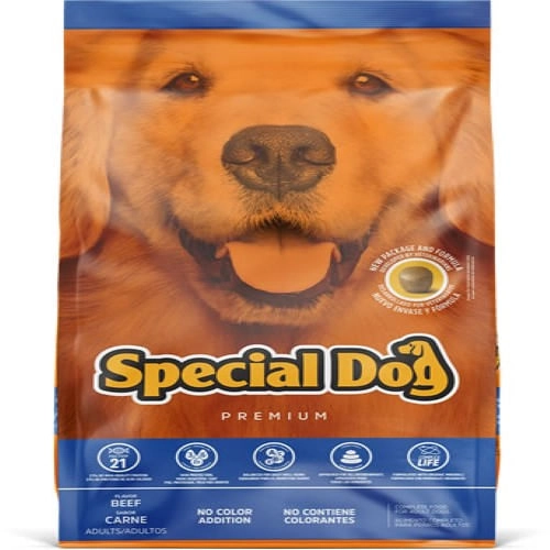 Ração Cães Adultos Sabor Carne Special Dog 20kg Leva 1kg Grátis