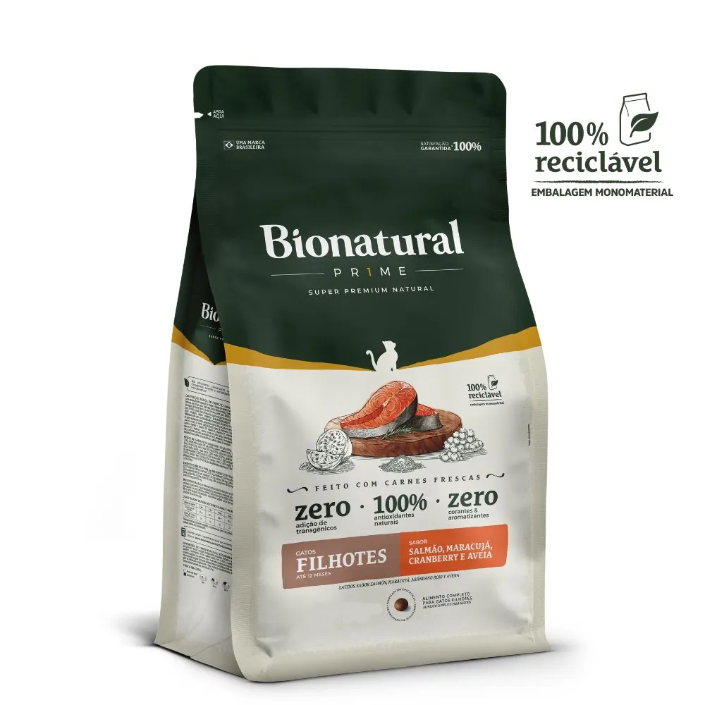 Bionatural Prime Gt Filhote 7,5kg Salmao
