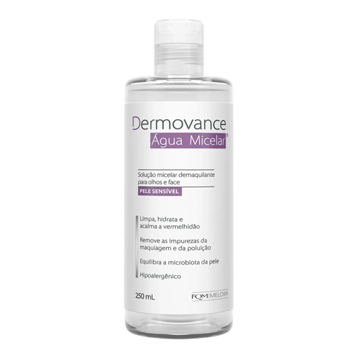 água Micelar Demaquilante Dermovance Frasco 250ml