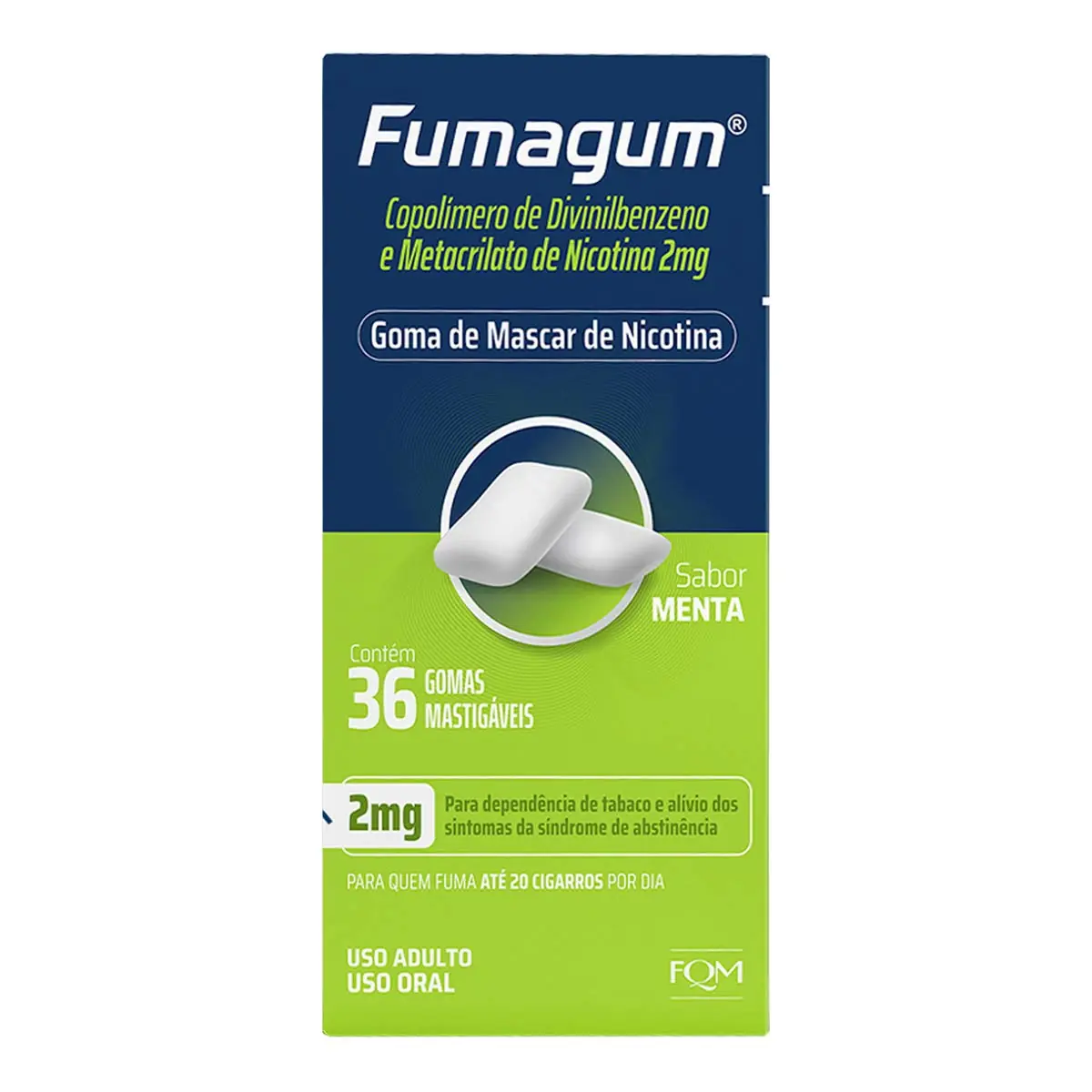 Fumagum 2mg Cx 36 Gomas Sb Menta