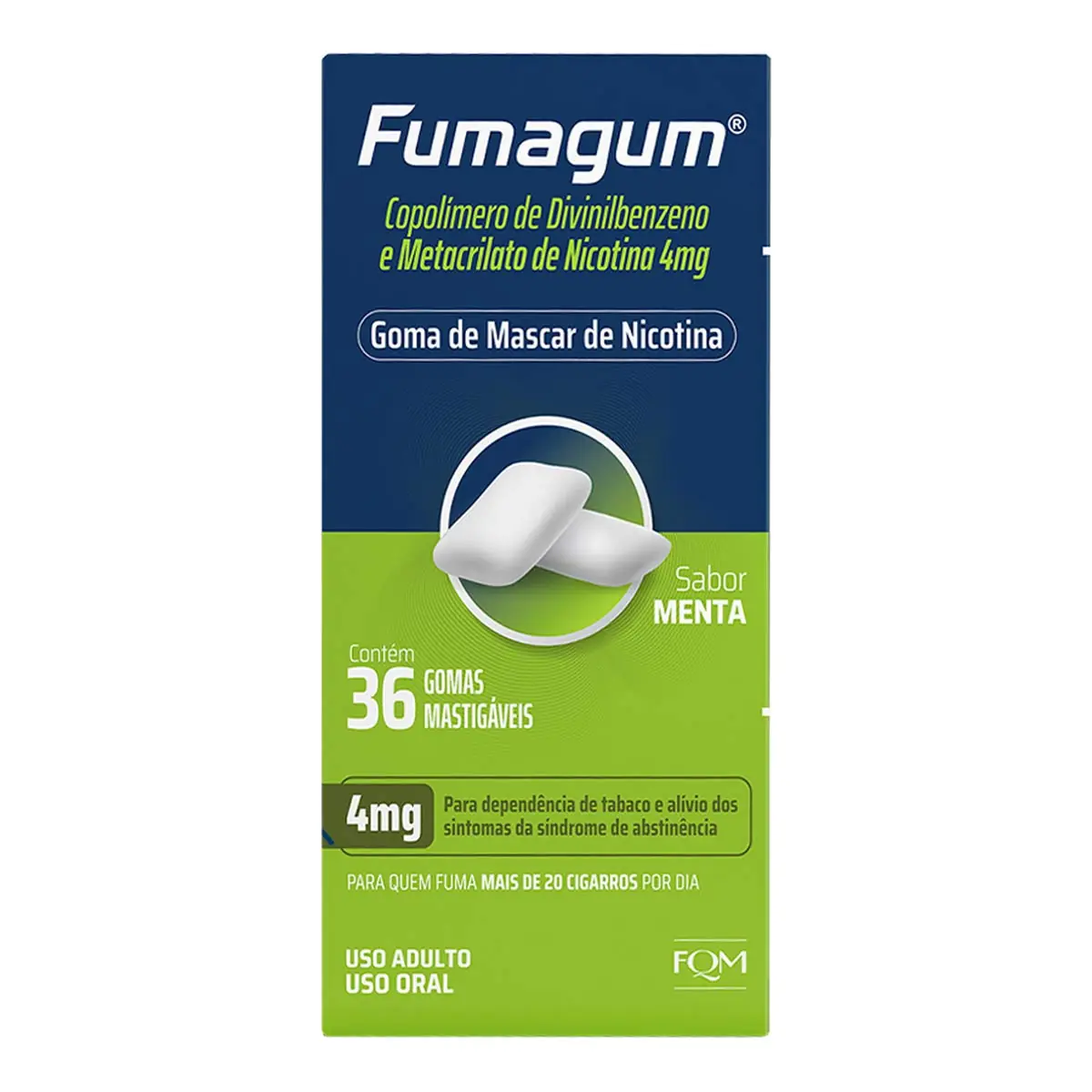 Fumagum 4mg Cx 36 Gomas Sb Menta