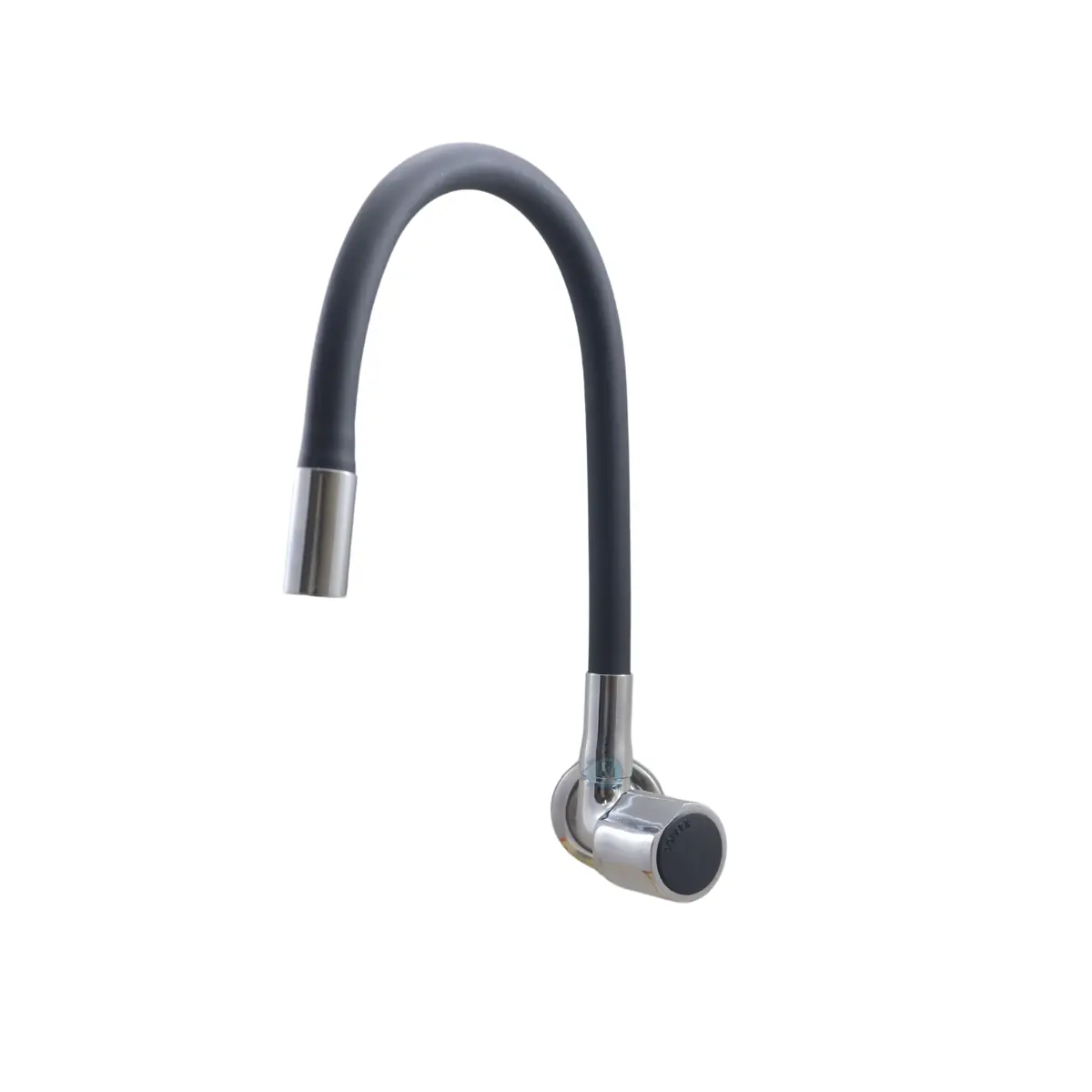 Torneira Cozinha Parede Gourmet Metal Silicone Preta Flexível C39