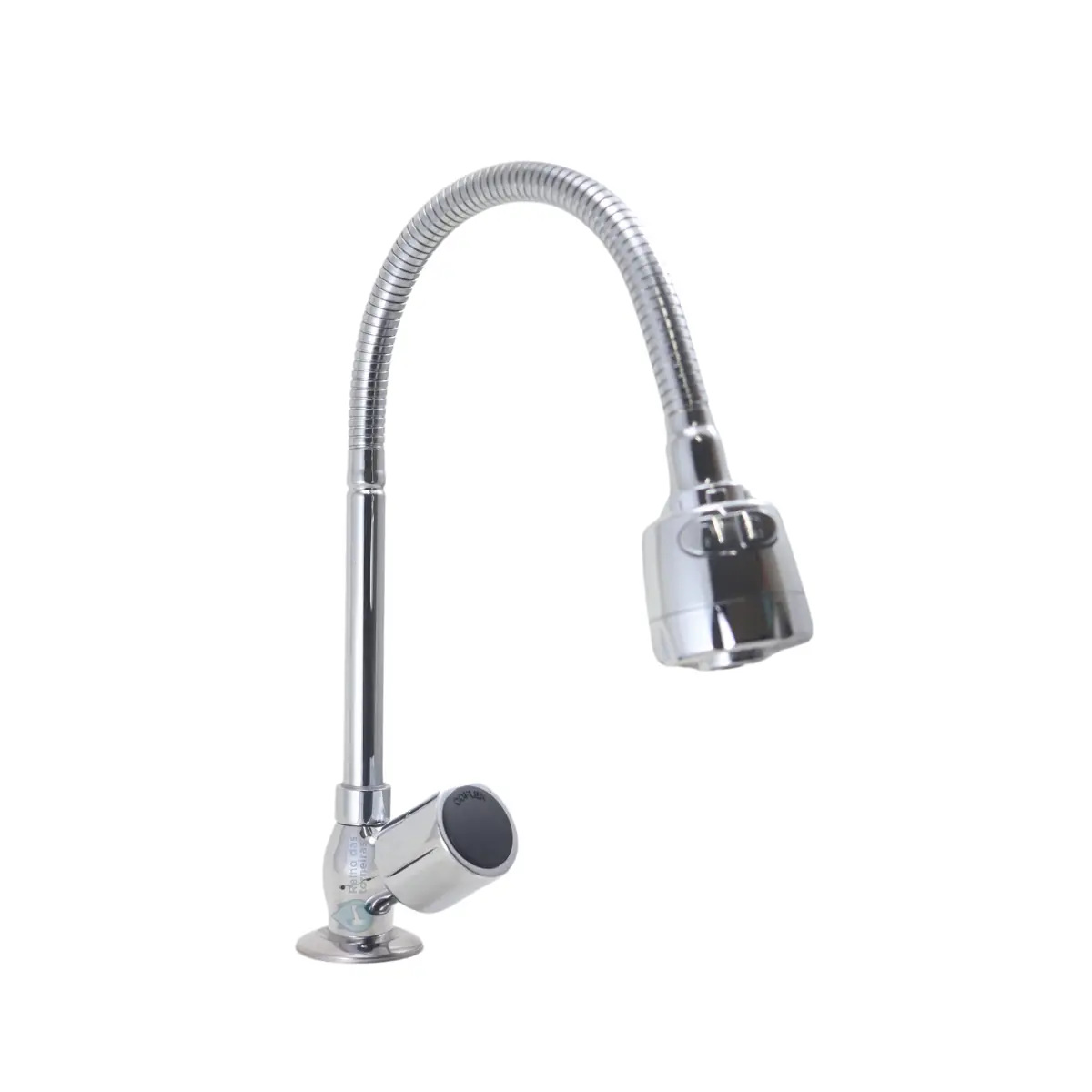 Torneira Gourmet Metal Inox Flexível Pia Cozinha Bancada Luxo C39