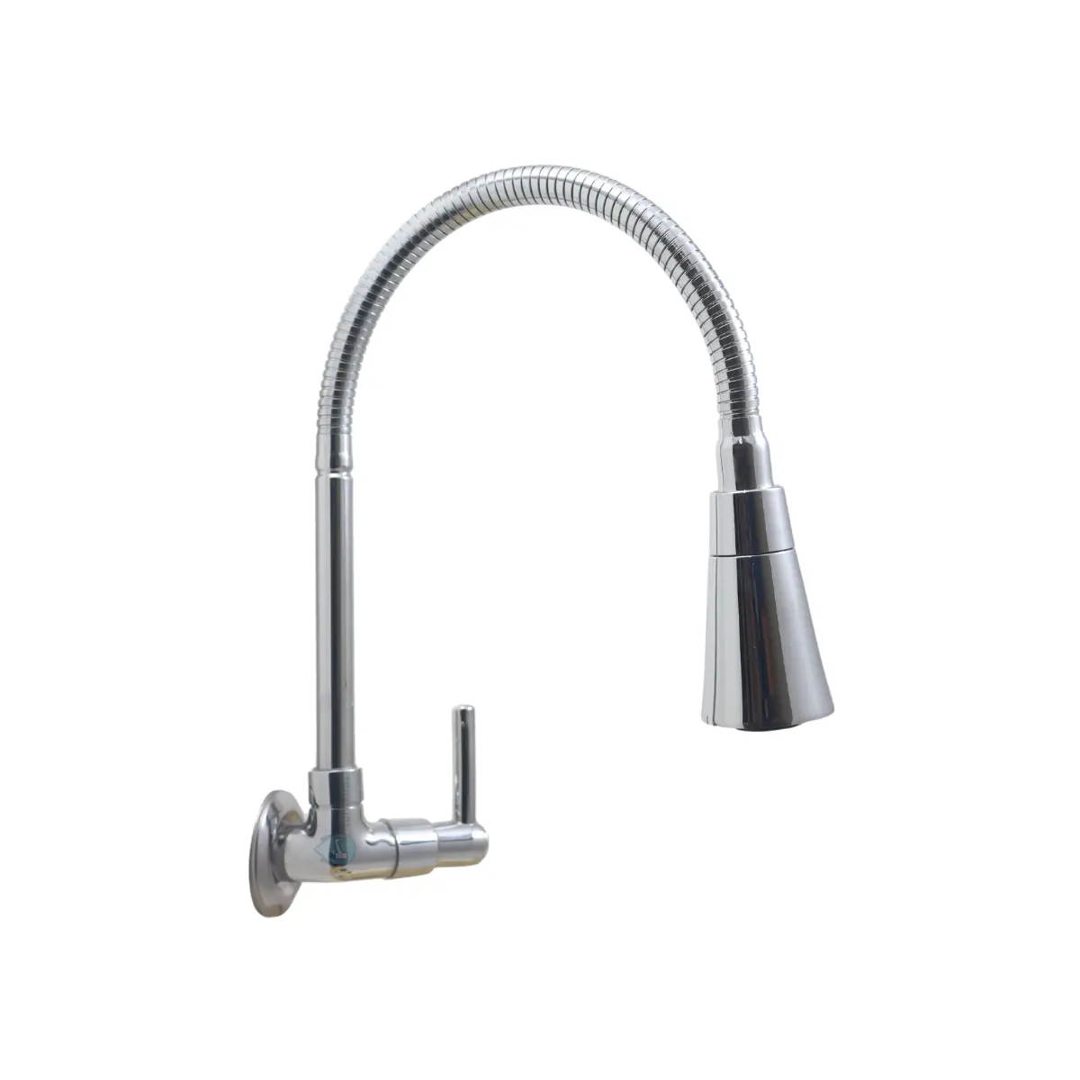 Torneira Gourmet Metal Inox Flexível Cônico Duplo Jato Pia Cozinha Parede Luxo C-51 Max