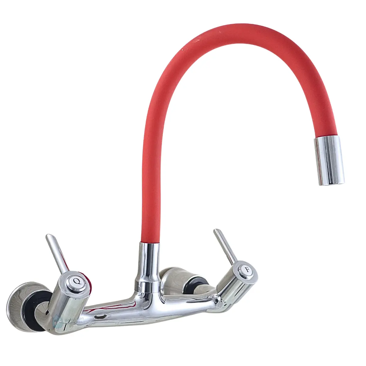 Torneira Misturador Gourmet Cozinha Parede C-61 Vermelho 1/4v.