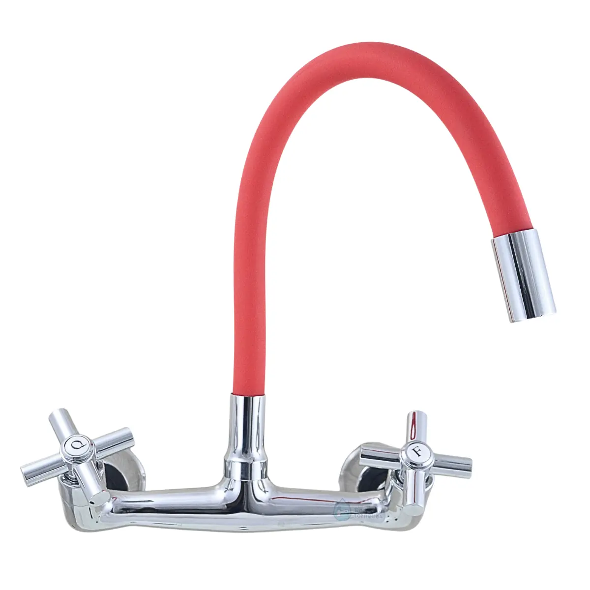 Torneira Misturador Gourmet Cozinha Parede C-64 Vermelho 1/4v.
