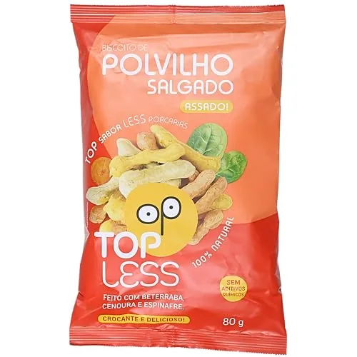 Polvilho Beterraba,cen E Espinafre 80g Top Less
