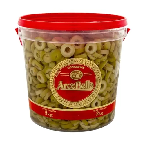 Azeitona Verde Fatiada Arco Bello Bd 1,8 Kg