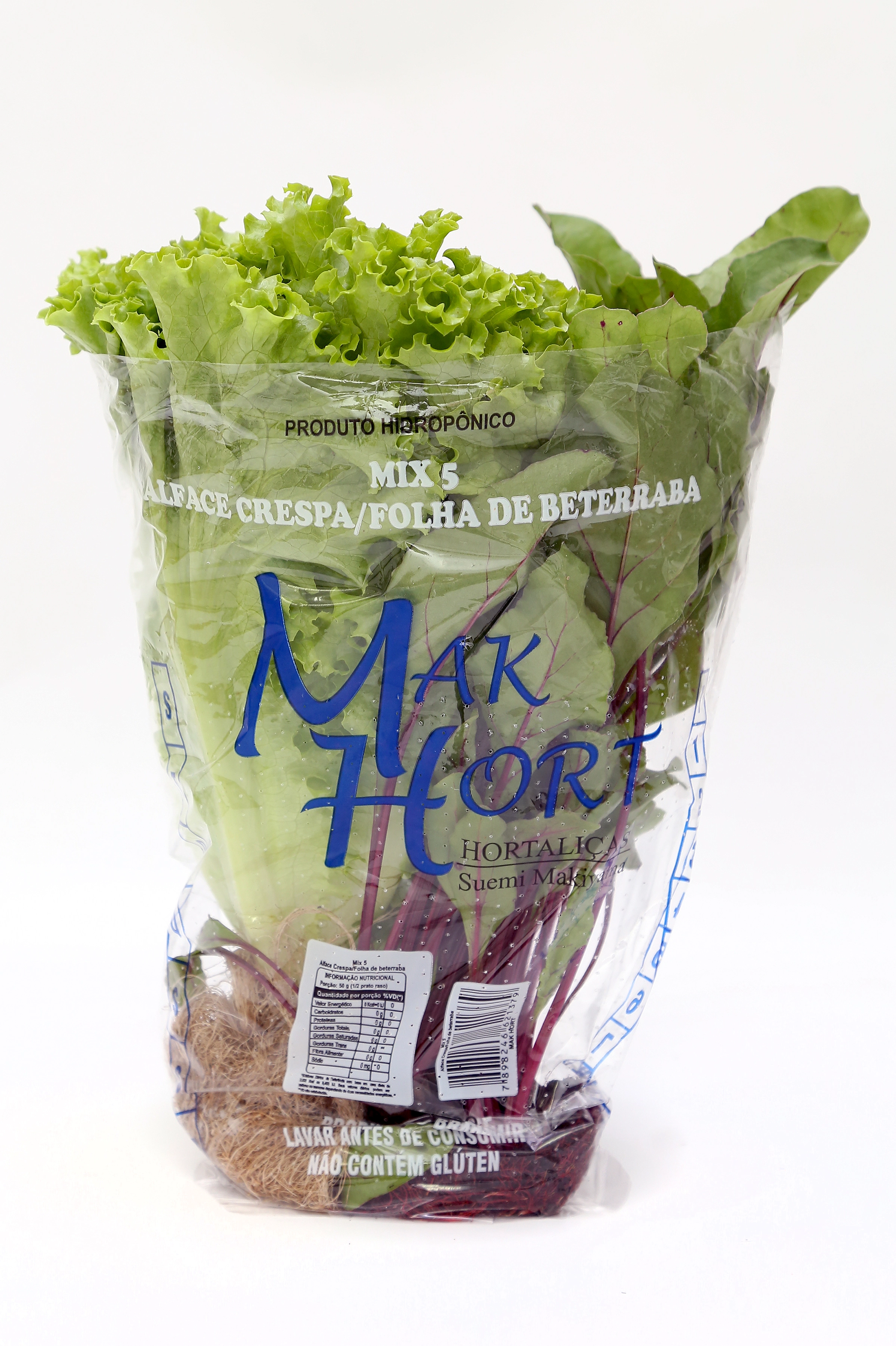 Mix 5 Alface Crespa/beterraba Hidro