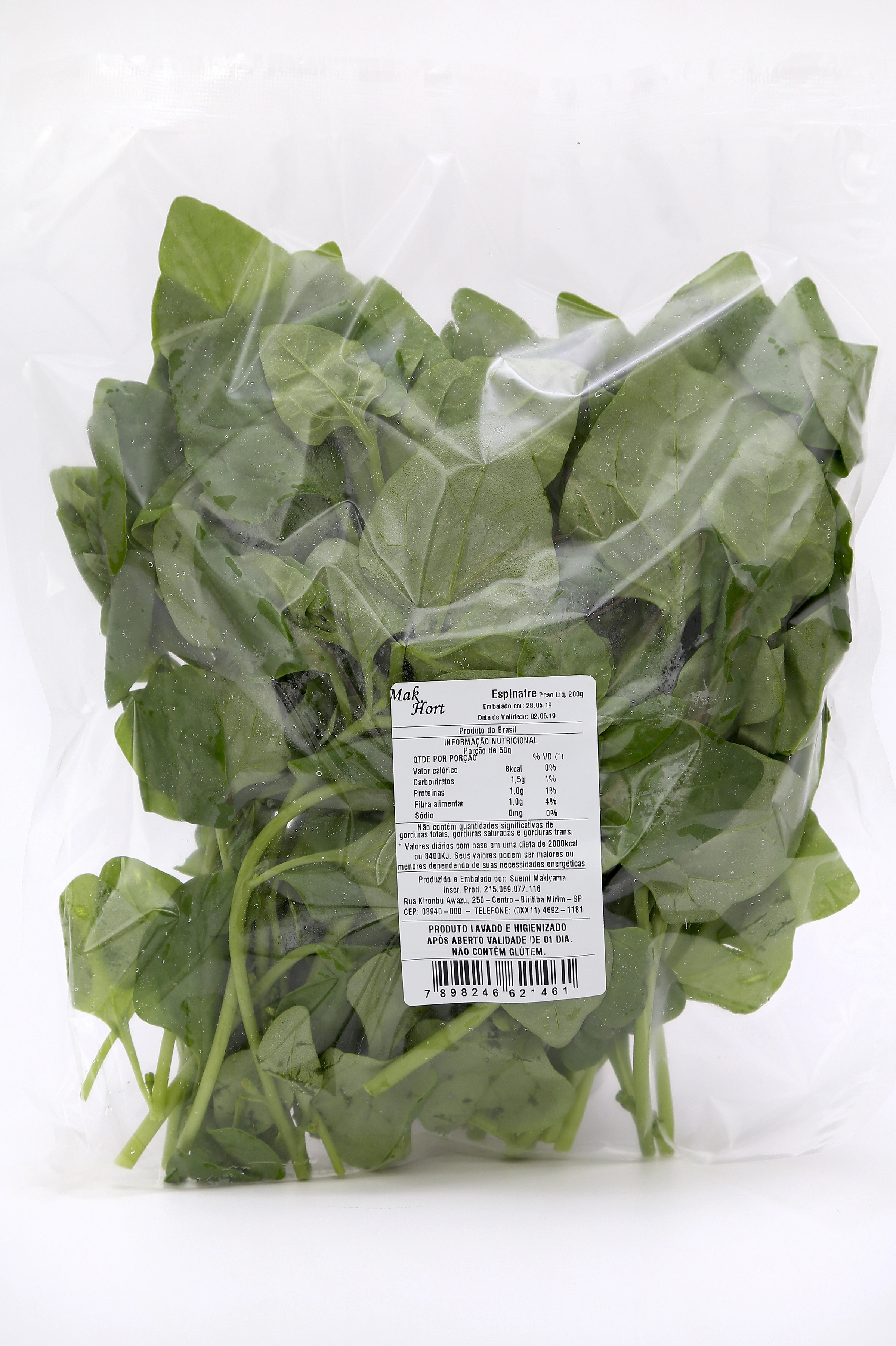 Espinafre Lavado 200g Hort Maxi