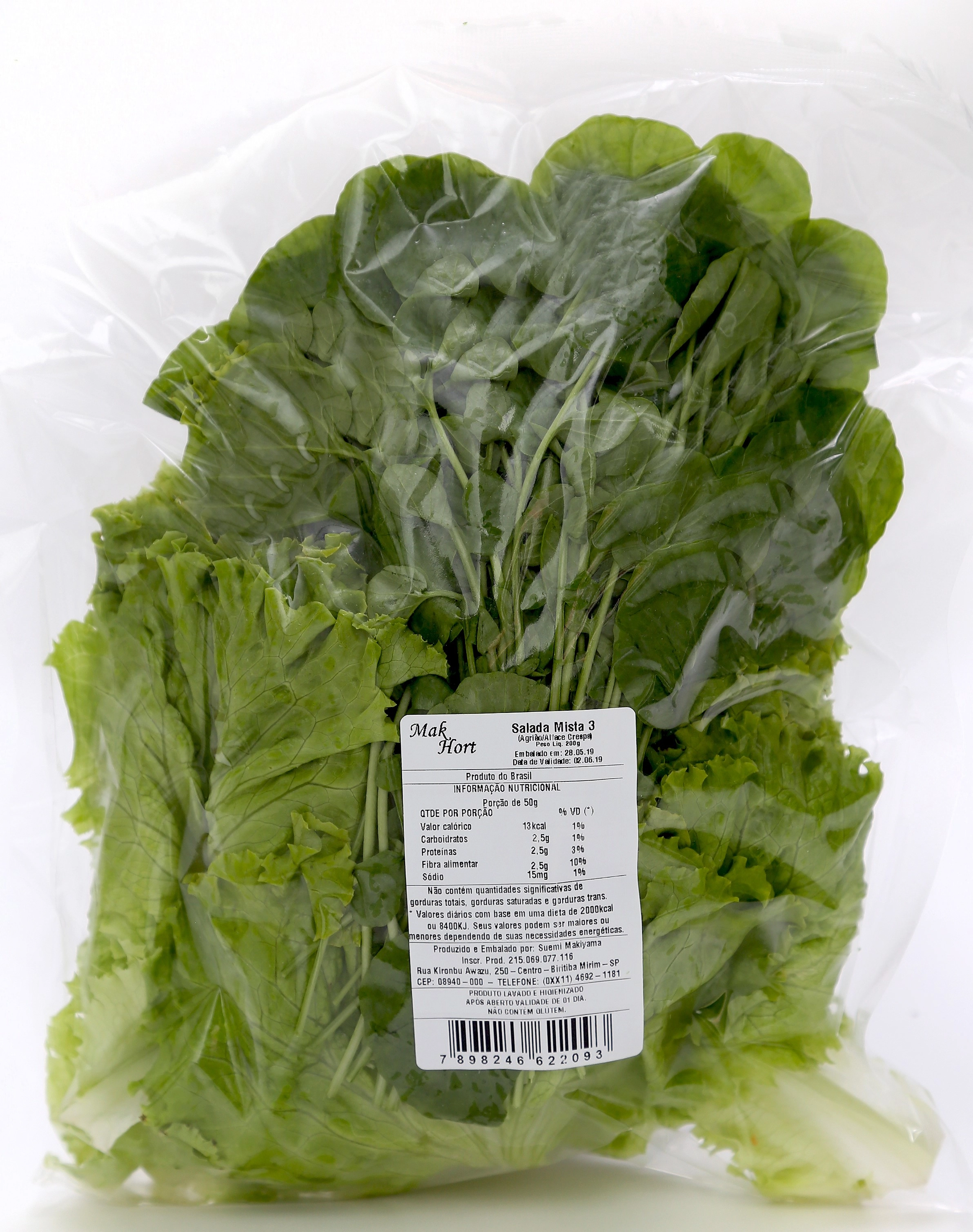 Salada Mista 3 Crespa/agriao 200g Hort Maxi